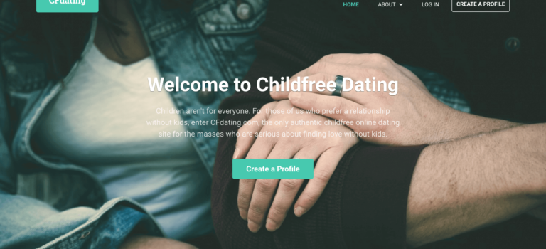 Screenshot of CFdating.com's new front page.